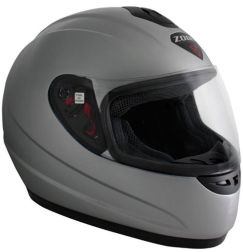 Zoan - Zoan Thunder Solid Snow Helmet with Electric Shield - 223-029SN/E - Silver - 3XL