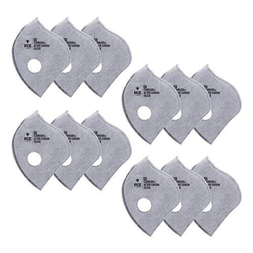 RZ Mask - RZ Mask F1 Active Carbon Filter Mask - 12 Pack - 25592 - Gray - Medium