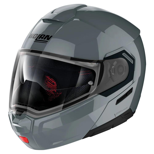 Nolan - Nolan N90-3 Flip Up Solid N-Com Helmet - N935270330086 - Slate Grey - X-Large
