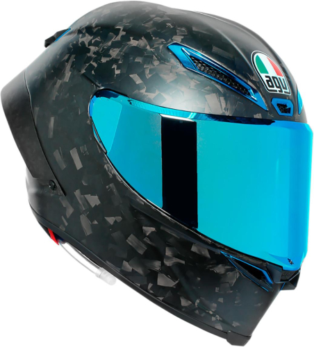 AGV - AGV Pista GP RR Limited Edition Futuro Helmet - 216031D9MY00806 - Carbonio Forgiato/Elettro Iridium - MS