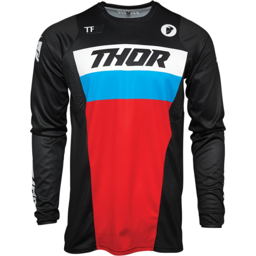 Thor - Thor Pulse Racer Youth Jersey - 2912-1857 - Black/Red/Blue - Medium