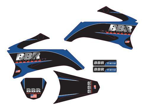 BBR Motorsports - BBR Motorsports Graphics Kit - Chrome Complete w/ Seat Cover - 710-YTR-1121