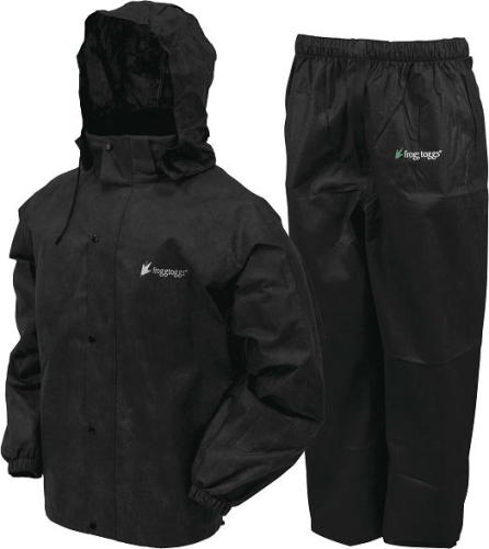 Frogg Toggs - Frogg Toggs All Sport Rainsuit - AS1310-013X - Black - 3XL