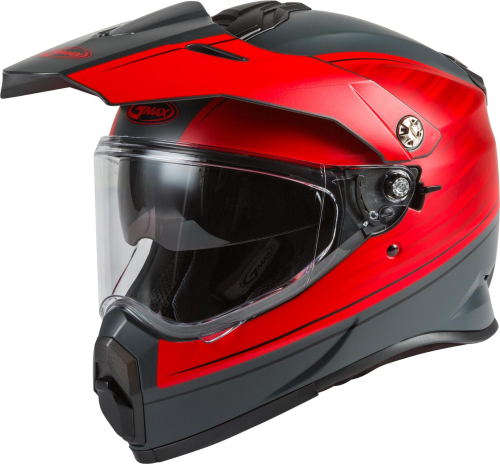 G-Max - G-Max AT-21 Raley Helmet - G1211035 - Matte Grey/Red - Medium