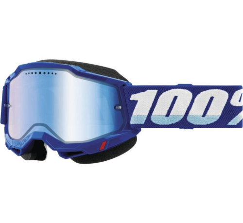 100% - 100% Accuri 2 Snow Goggles - 50022-00002 - Blue / Blue Mirror Lens - OSFM