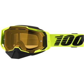 100% - 100% Armega Snow Goggles - 50007-00003 - Nuclear Citrus/Neon Yellow/Black / Yellow Lens - OSFM