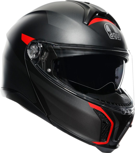 AGV - AGV Tour Frequency Helmet - 211251F2OY00514 - Matte Gunmetal/Red - Large