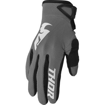 Thor - Thor Sector Youth Gloves - 3332-1748 - Gray/White - 2XS
