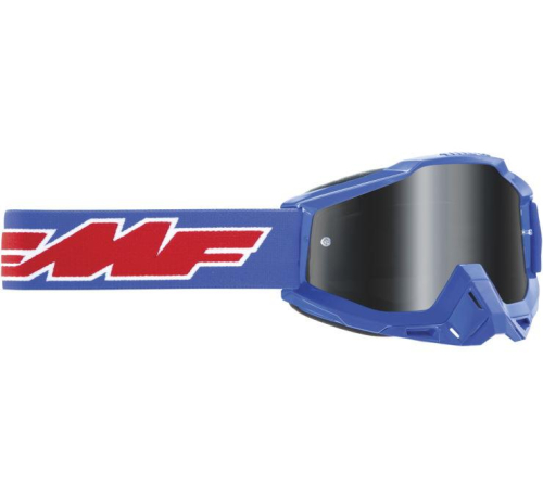 FMF Racing - FMF Racing PowerBomb Sand Rocket Goggles - F-50043-00002 - Blue / Smoke Lens - OSFM