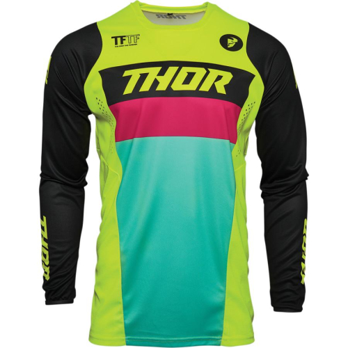 Thor - Thor Pulse Racer Jersey - 2910-6185 - Acid/Black - Small