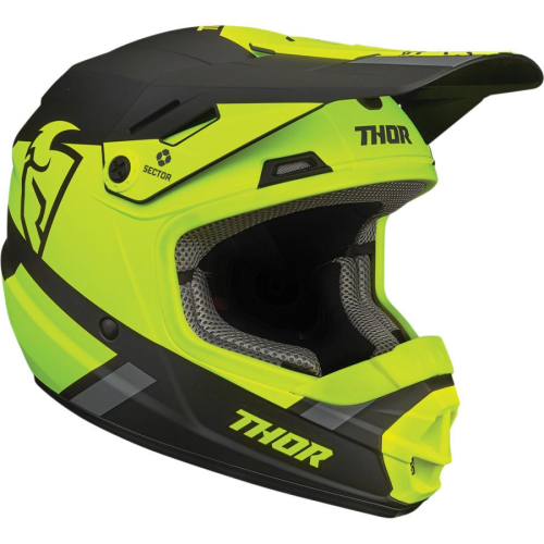 Thor - Thor Sector Racer Youth Helmet - 0111-1341 - Acid/Lime - Small