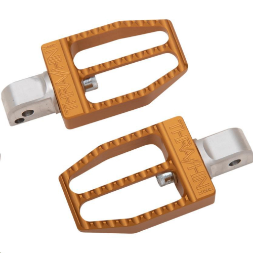 Thrashin Supply Company - Thrashin Supply Company Militant Passenger Footpegs - Gold Anodized - TSC-2019-5-SR