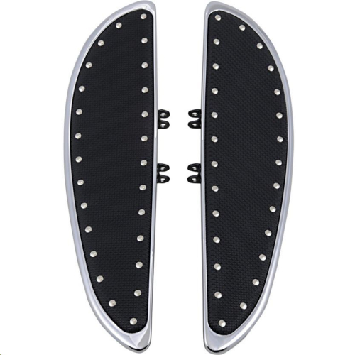 Cyclesmiths - Cyclesmiths Standard 19in. Banana Boards - Chrome with Rivets - 104-ST