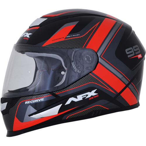AFX - AFX FX-99 Graphics Helmet - 0101-11113 - Black/Red - Large