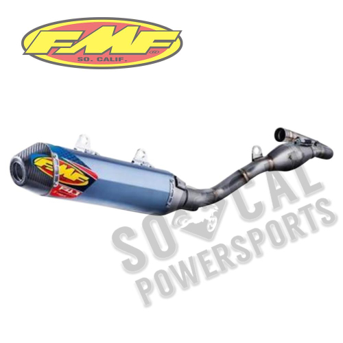 FMF Racing - FMF Racing Factory 4.1 RCT Full System with MegaBomb Header - Blue Anodized - Carbon End Cap - 045588