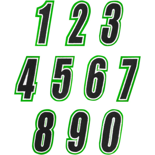 American Kargo - American Kargo Number Patch - #0 - Green/Black - 3550-0257