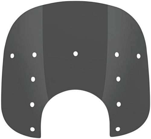 Memphis Shades - Memphis Shades Replacement Plastic for Fats Windshield (9in. Cutout) - 13in. - Dark Black Smoke - MEP35110