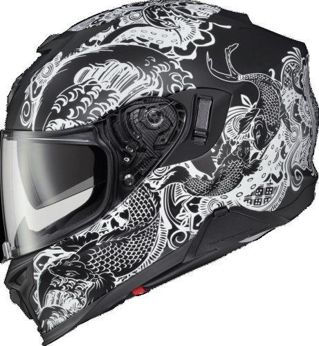 Scorpion - Scorpion EXO-T520 Nama-Sushi Helmet - T52-1105 - Black/White - Large