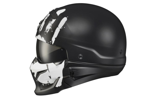 ScorpionEXO Covert Open Face Half Shell 3/4 Mode Motorcycle Helmet DOT Approved Uruk Adult Unisex (Matte White - 2X-Large)