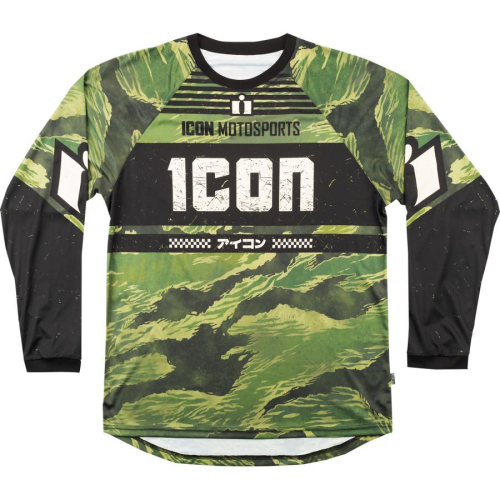 Icon - Icon Tigers Blood Jersey - 2824-0085 - Green Camo - Medium