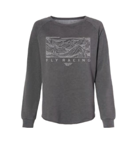 Fly Racing - Fly Racing Fly Trail Womens Sweatshirt - 358-0151L - Charcoal - Large