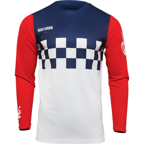 Thor - Thor Hallman Differ Cheq Jersey - 2910-6577 - White/Red/Blue - Small