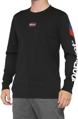 100% - 100% Aster Tech Long Sleeve T-Shirt - 35029-001-12 - Black - Large