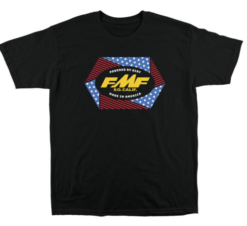 FMF Racing - FMF Racing Geometry T-Shirt - SU21118901-BLK-L - Black - Large