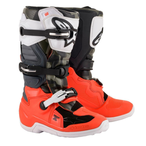 Alpinestars - Alpinestars Tech 7S Magneto Limited Edition Youth Boots - 2015017-1329-08 - Black/Red Fluo/White - 8