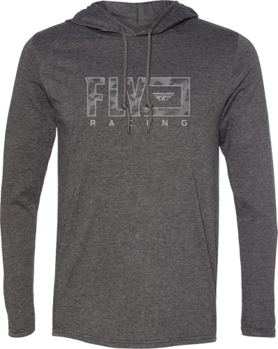 Fly Racing - Fly Racing Fly Finish Line Hoodie - 354-0065L - Dark Gray Heather - Large