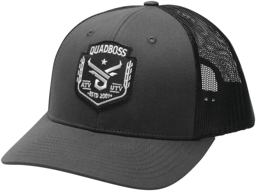 QuadBoss - QuadBoss Barbwire Snap Hat - 112 GREY - Gray - OSFM