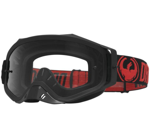 Dragon Alliance - Dragon Alliance Dragon Eyewear MXV Plus Goggles - 358766024402 - Red / Clear Lens - OSFM