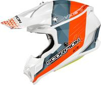 Scorpion - Scorpion EXO VX-16 Prism Helmet - 16-1025 - White/Gray/Orange - Large