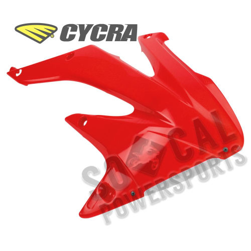 Cycra - Cycra Powerflow Intake Radiator Shrouds - Red - 1885-33