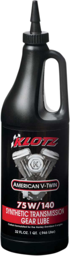 Klotz Oil - Klotz Oil Big Twin Hypoid Transmission Lubricant - 75W140 - 1qt. - KH-GL140
