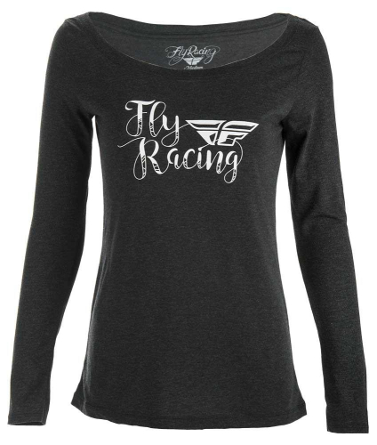 Fly Racing - Fly Racing Nomad Long Sleeve Womens T-Shirt  - 356-4030M - Black - Medium