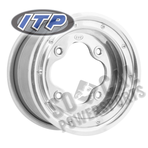 ITP - ITP A-6 Trac-Lock Wheel - 8x8 - 3+5 Offset - 4/115 - Polished - 0828618403