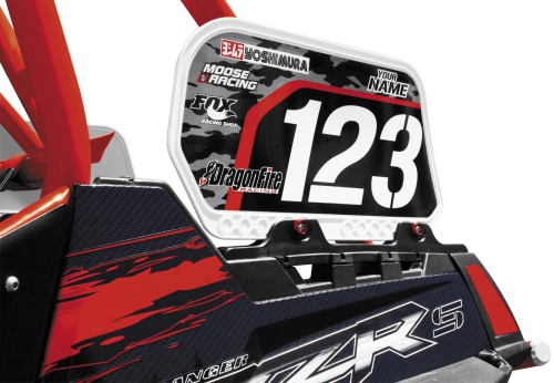 Dragonfire Racing - Dragonfire Racing Dragonskins Bed Rail Number Plate KIt - 04-0033