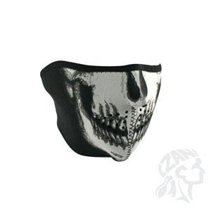 Zan Headgear - Zan Headgear Half Face Mask - WNFMO002H - Skull - Oversize