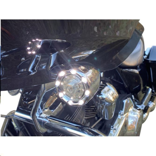 Custom Dynamics - Custom Dynamics Probeam Front Bullet Ringz for 1157 Contact Base - Chrome - PB-BR-AW-57-CS