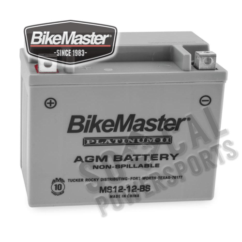 BikeMaster - BikeMaster AGM Platinum II Battery - HTX12-FA