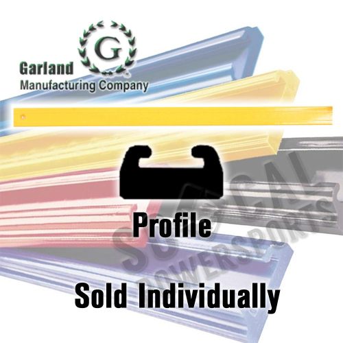 Garland Mfg Co - Garland Mfg Co Slides - UHMW - Yellow - 21 - 51-1/2in - 21-5157-1-01-06