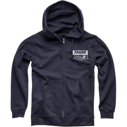 Thor - Thor Star Racing Chevron Zip Up Hoody - 3050-5324 - Navy - 2XL