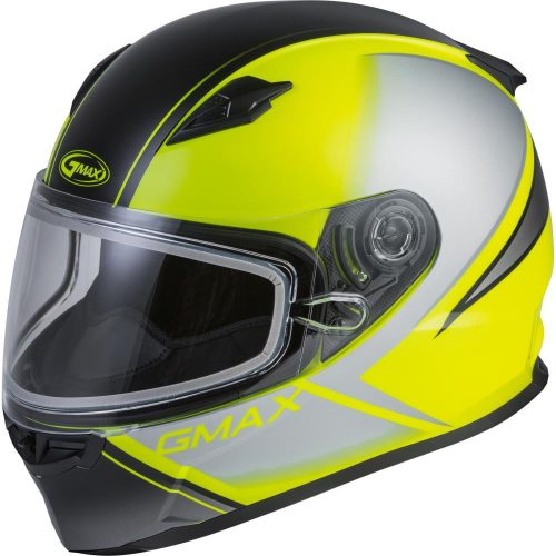 G-Max - G-Max GM49Y Hail Youth Helmet - G2492741 - Matte Hi-Vis/Black/Gray - Medium