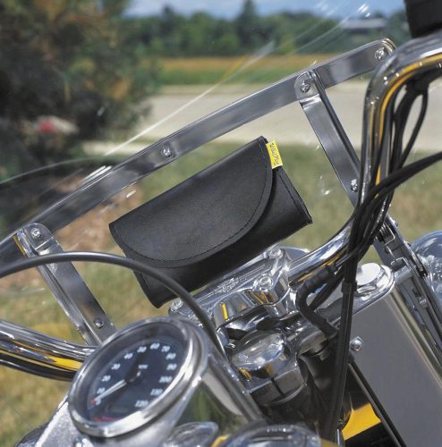 Willie & Max - Willie & Max Handlebar/Windshield Pouch - 7 1/2in.W x 4in.H x 2 1/2in.D - HB611
