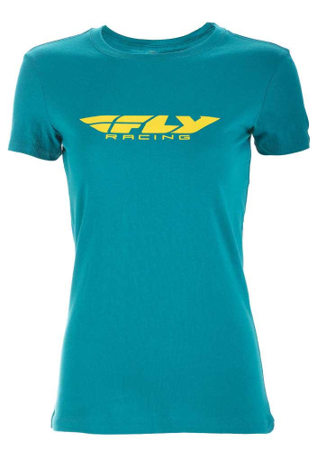 Fly Racing - Fly Racing Corporate Womens T-Shirt - 356-03792X - Teal - 2XL