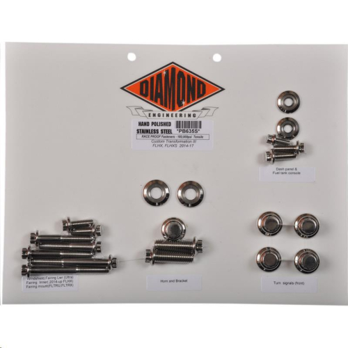 Diamond Engineering - Diamond Engineering 12-Point Custom Transformation III Kit - Polished Stainless Steel - PB635S
