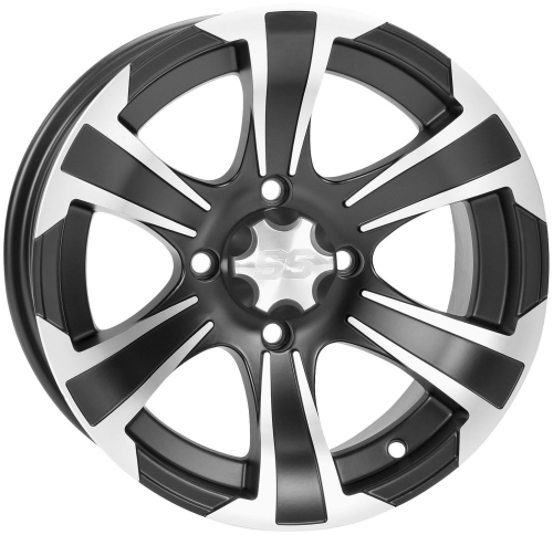 ITP - ITP SS312 Wheel - 14x8 - 5+3 Offset - 4/110 - Matte Black/Machined - 14SS702BX