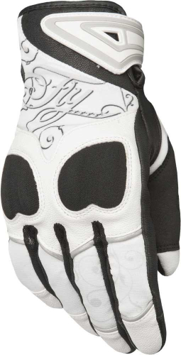 Fly Racing - Fly Racing Venus Womens Gloves - #5884 476-6122~4 - White/Black - Large