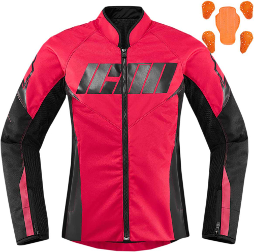 Icon - Icon Hooligan Womens Jacket - 2822-1344 - Rouge - Small